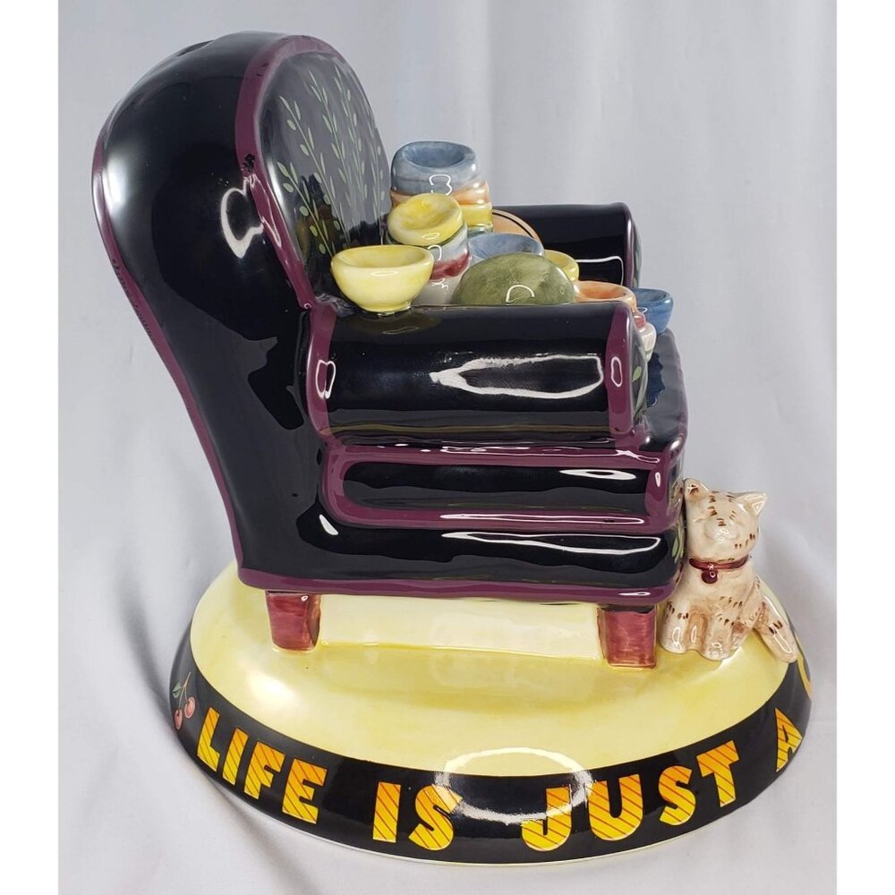 Mary Engelbreit Life Is Just A Chair Of Bowlies Piggy Bank 1994 - Picture 2 of 7